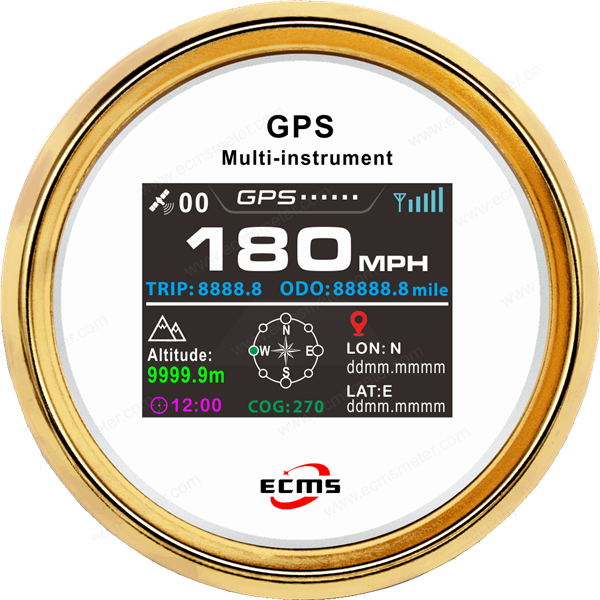 ECP/ECP2-TFT GPS速度/高度儀表