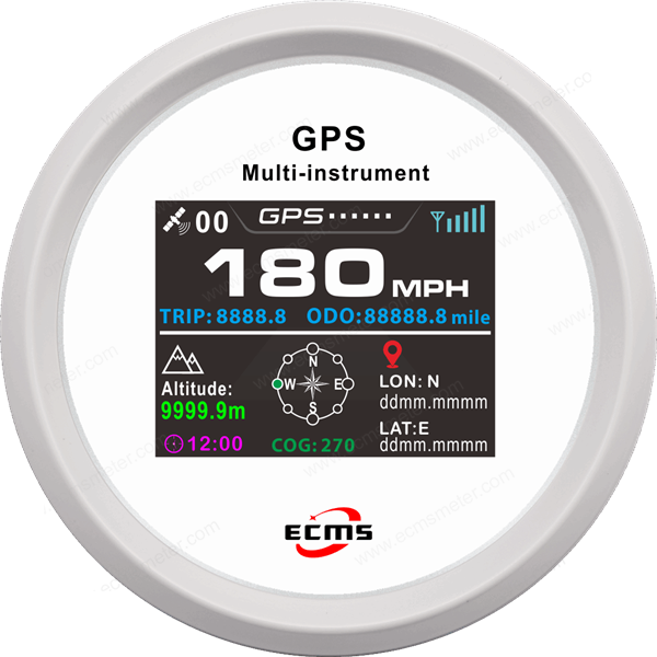 ECP/ECP2-TFT GPS速度/高度儀表