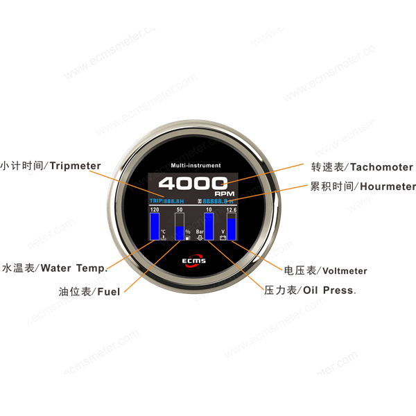 ECP/ECP2-TFT 轉速多功能儀表